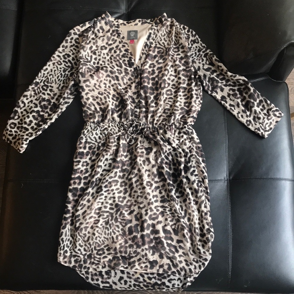 Vince Camuto Animal Print Mid Length Dress
